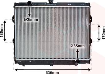 Van Wezel 82002108 - Radiators, Motora dzesēšanas sistēma autodraugiem.lv