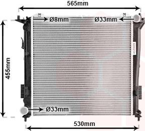 Van Wezel 82002181 - Radiators, Motora dzesēšanas sistēma autodraugiem.lv