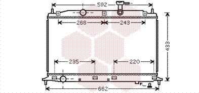 Van Wezel 82002188 - Radiators, Motora dzesēšanas sistēma autodraugiem.lv