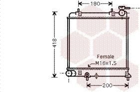 Van Wezel 82002129 - Radiators, Motora dzesēšanas sistēma autodraugiem.lv