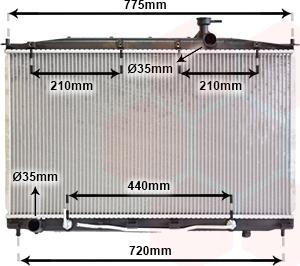 Van Wezel 82002174 - Radiators, Motora dzesēšanas sistēma autodraugiem.lv