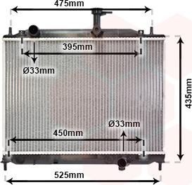 Van Wezel 82002170 - Radiators, Motora dzesēšanas sistēma autodraugiem.lv