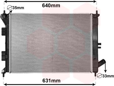 Van Wezel 82002335 - Radiators, Motora dzesēšanas sistēma autodraugiem.lv