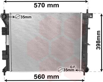 Van Wezel 82002338 - Radiators, Motora dzesēšanas sistēma autodraugiem.lv