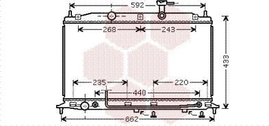 Van Wezel 82002252 - Radiators, Motora dzesēšanas sistēma autodraugiem.lv