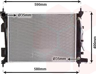 Van Wezel 82002276 - Radiators, Motora dzesēšanas sistēma autodraugiem.lv