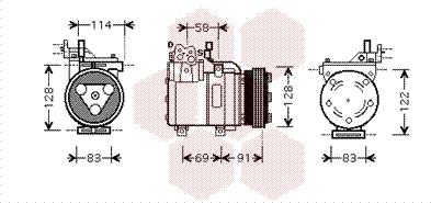 Van Wezel 8200K196 - Kompresors, Gaisa kond. sistēma autodraugiem.lv