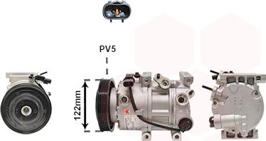 Van Wezel 8201K715 - Kompresors, Gaisa kond. sistēma autodraugiem.lv