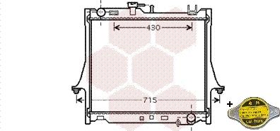 Van Wezel 36002025 - Radiators, Motora dzesēšanas sistēma autodraugiem.lv