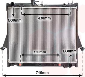 Van Wezel 36002026 - Radiators, Motora dzesēšanas sistēma autodraugiem.lv