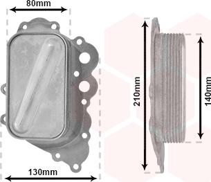 Van Wezel 30003713 - Eļļas radiators, Motoreļļa autodraugiem.lv