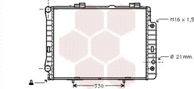 Van Wezel 30002190 - Radiators, Motora dzesēšanas sistēma autodraugiem.lv