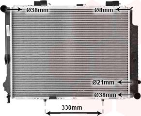 Van Wezel 30002191 - Radiators, Motora dzesēšanas sistēma autodraugiem.lv