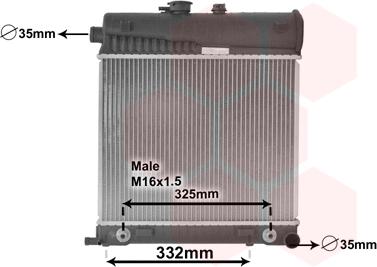 Van Wezel 30002150 - Radiators, Motora dzesēšanas sistēma autodraugiem.lv