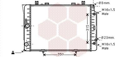 Van Wezel 30002151 - Radiators, Motora dzesēšanas sistēma autodraugiem.lv