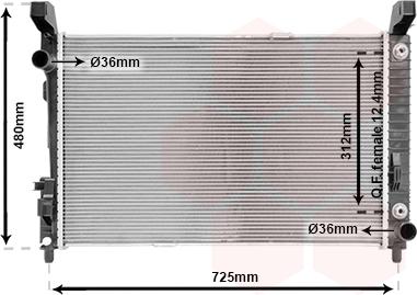 Van Wezel 30002364 - Radiators, Motora dzesēšanas sistēma autodraugiem.lv