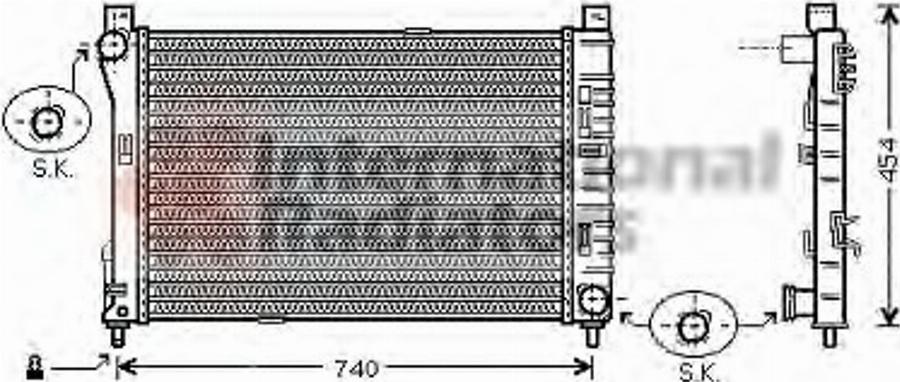 Van Wezel 30002378 - Radiators, Motora dzesēšanas sistēma autodraugiem.lv