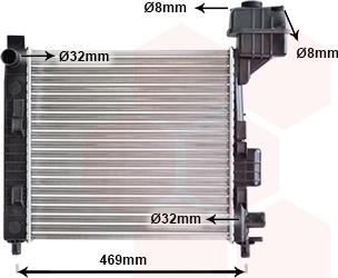 Van Wezel 30002247 - Radiators, Motora dzesēšanas sistēma autodraugiem.lv