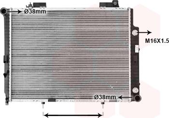 Van Wezel 30002209 - Radiators, Motora dzesēšanas sistēma autodraugiem.lv