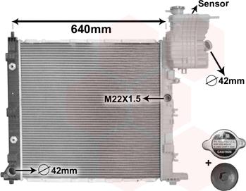 Van Wezel 30002216 - Radiators, Motora dzesēšanas sistēma autodraugiem.lv