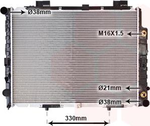 Van Wezel 30002283 - Radiators, Motora dzesēšanas sistēma autodraugiem.lv