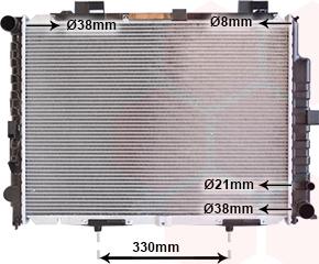 Van Wezel 30002228 - Radiators, Motora dzesēšanas sistēma autodraugiem.lv