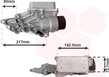 Van Wezel 30013688 - Eļļas radiators, Motoreļļa autodraugiem.lv