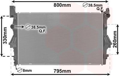 Van Wezel 30012708 - Radiators, Motora dzesēšanas sistēma autodraugiem.lv