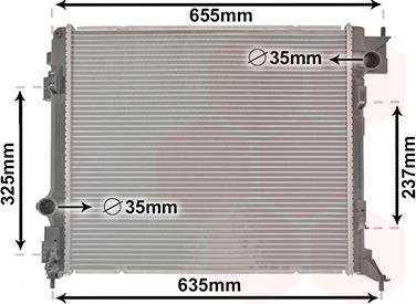 Van Wezel 33002444 - Radiators, Motora dzesēšanas sistēma autodraugiem.lv