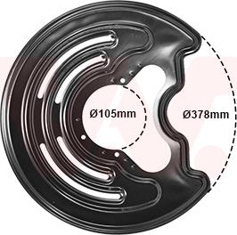 Van Wezel 3794373 - Dubļu sargs, Bremžu disks autodraugiem.lv