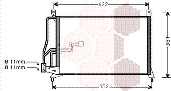 Van Wezel 37005231 - Kondensators, Gaisa kond. sistēma autodraugiem.lv