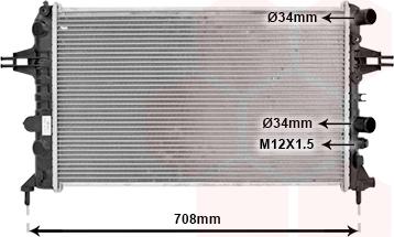 Van Wezel 37002444 - Radiators, Motora dzesēšanas sistēma autodraugiem.lv