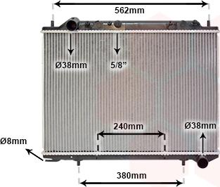 Van Wezel 37002441 - Radiators, Motora dzesēšanas sistēma autodraugiem.lv