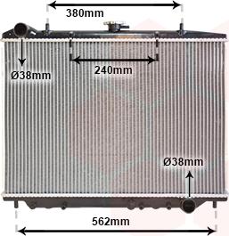 Van Wezel 37002456 - Radiators, Motora dzesēšanas sistēma autodraugiem.lv