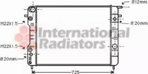 Van Wezel 37002406 - Radiators, Motora dzesēšanas sistēma autodraugiem.lv