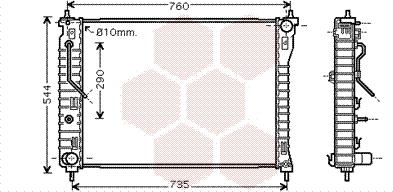 Van Wezel 37002434 - Radiators, Motora dzesēšanas sistēma autodraugiem.lv