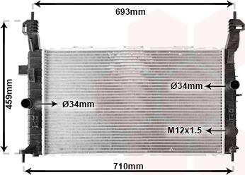 Van Wezel 37002431 - Radiators, Motora dzesēšanas sistēma autodraugiem.lv