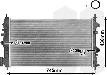 Van Wezel 37002474 - Radiators, Motora dzesēšanas sistēma autodraugiem.lv