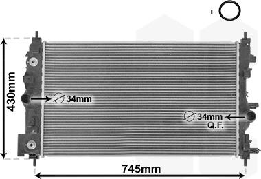 Van Wezel 37002546 - Radiators, Motora dzesēšanas sistēma autodraugiem.lv