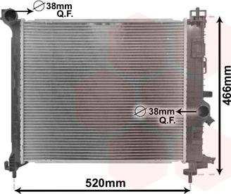 Van Wezel 37002561 - Radiators, Motora dzesēšanas sistēma autodraugiem.lv