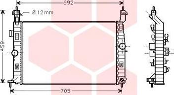 Van Wezel 37002583 - Radiators, Motora dzesēšanas sistēma autodraugiem.lv