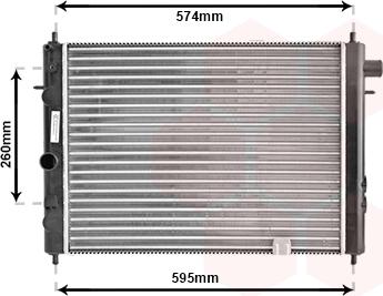 Van Wezel 37002055 - Radiators, Motora dzesēšanas sistēma autodraugiem.lv