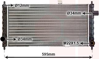 Van Wezel 37002050 - Radiators, Motora dzesēšanas sistēma autodraugiem.lv