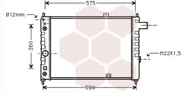 Van Wezel 37002051 - Radiators, Motora dzesēšanas sistēma autodraugiem.lv