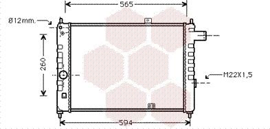 Van Wezel 37002052 - Radiators, Motora dzesēšanas sistēma autodraugiem.lv