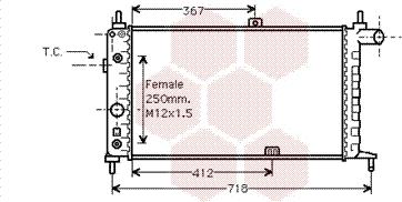 Van Wezel 37002065 - Radiators, Motora dzesēšanas sistēma autodraugiem.lv