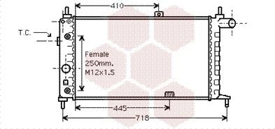 Van Wezel 37002067 - Radiators, Motora dzesēšanas sistēma autodraugiem.lv