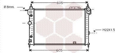 Van Wezel 37002029 - Radiators, Motora dzesēšanas sistēma autodraugiem.lv