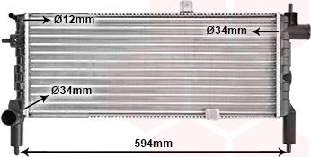 Van Wezel 37002074 - Radiators, Motora dzesēšanas sistēma autodraugiem.lv