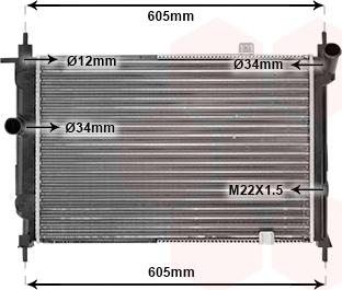 Van Wezel 37002191 - Radiators, Motora dzesēšanas sistēma autodraugiem.lv